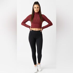 Lululemon Take It In Stride 1/2 Zip in Chianti